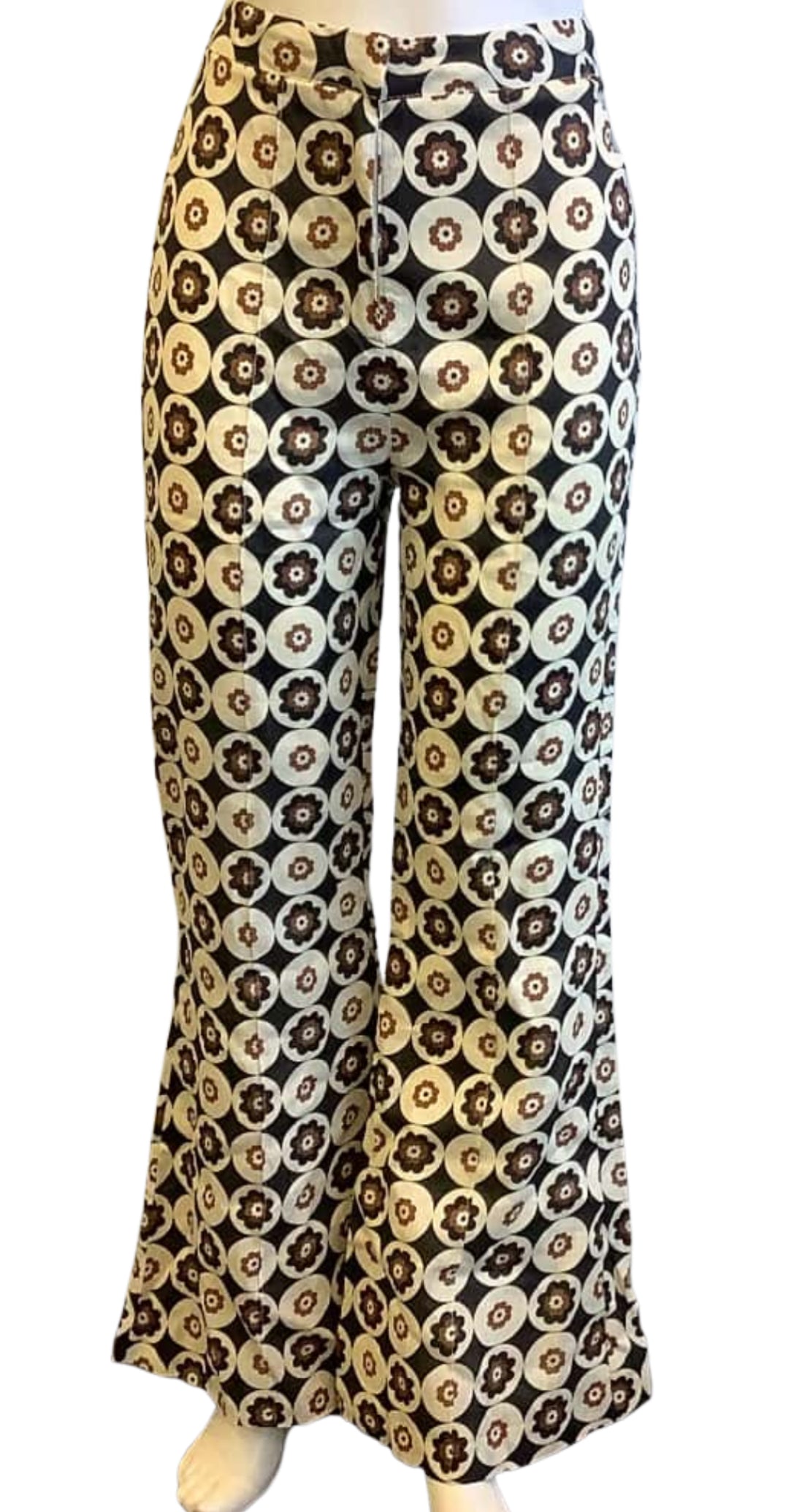 RRP $130 BNWT Dissh Women's Size 8 Dixon Black Floral Linen Pant Black