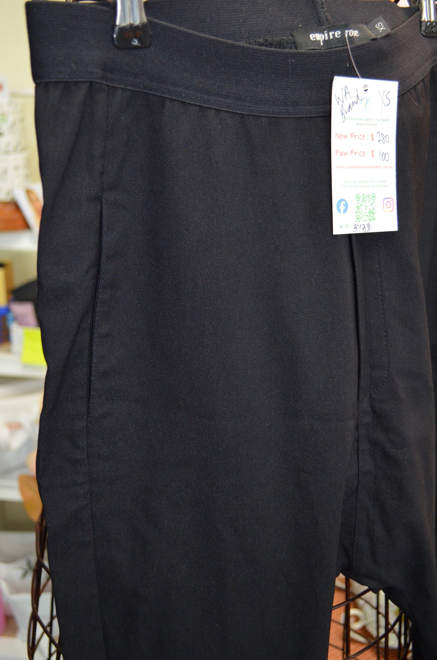 RRP $280 Empire Rose pants - brand new size XS