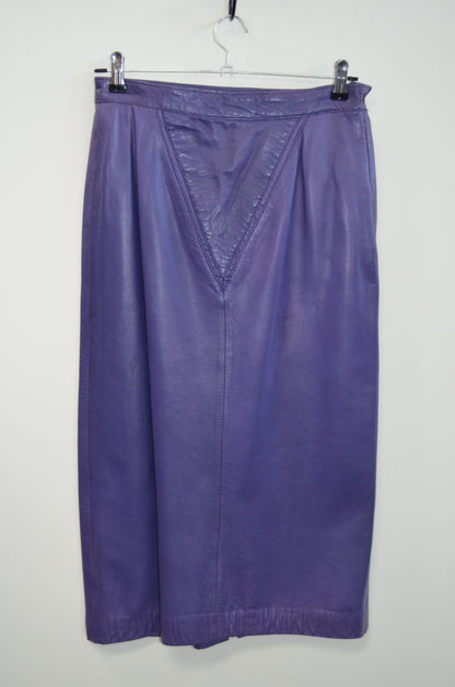 in 1975 cost $1000 VINTAGE Silver Fox Leather Suit - Size 10-12 - MAGIC!