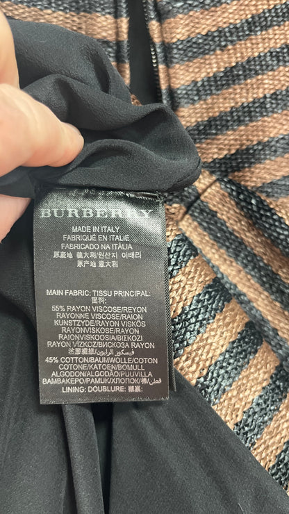 BURBERRY : RRP €1,200 Burberry Prorsum raffia-style skirt  : Size 10