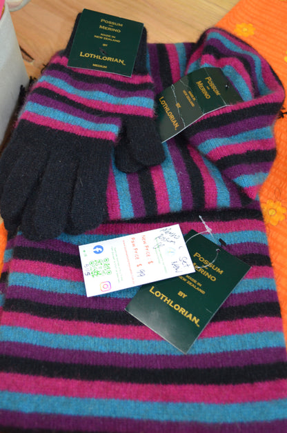 RRP OVER $200 - SET - Beanie, gloves and a scarfe