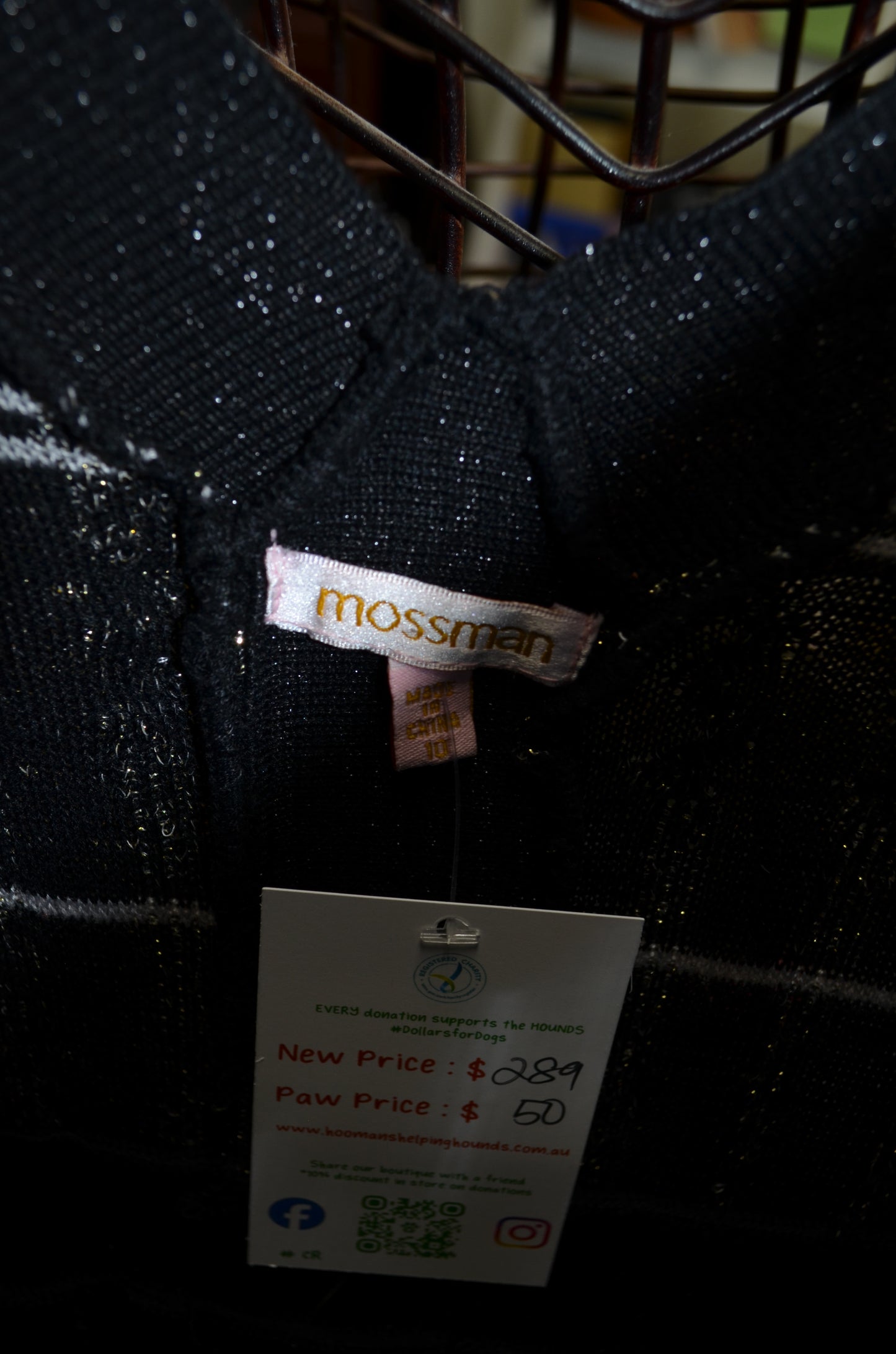 RRP $289 Mossman top size S - slim fit.