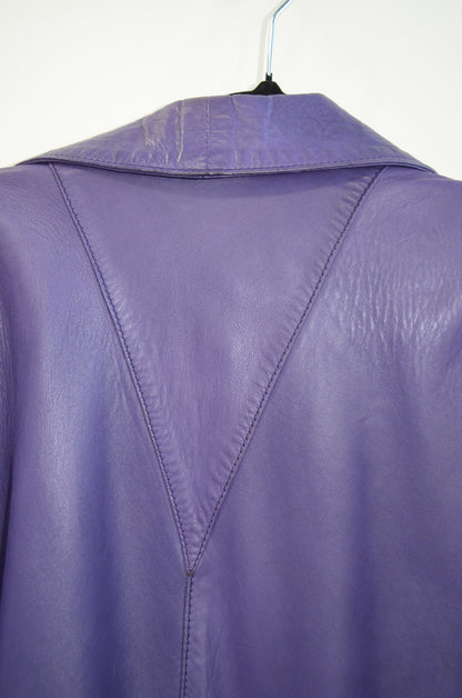 in 1975 cost $1000 VINTAGE Silver Fox Leather Suit - Size 10-12 - MAGIC!