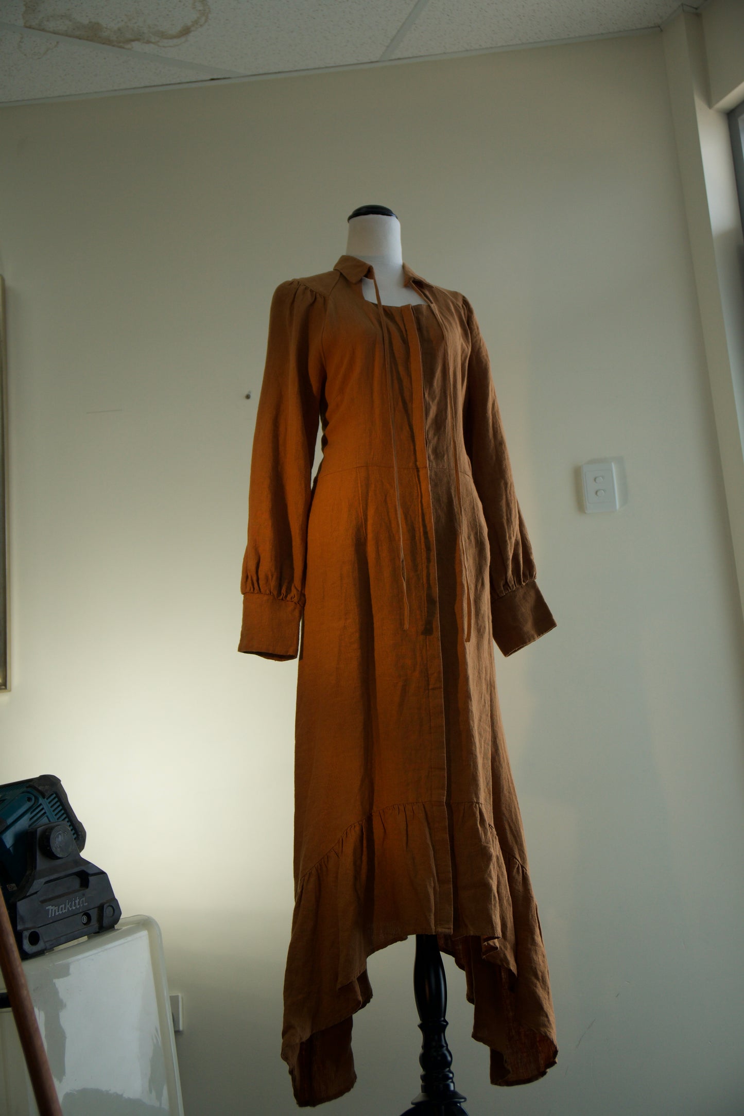 RRP $445 - Size 3 - Morrison Madison Linen Dress in RUST