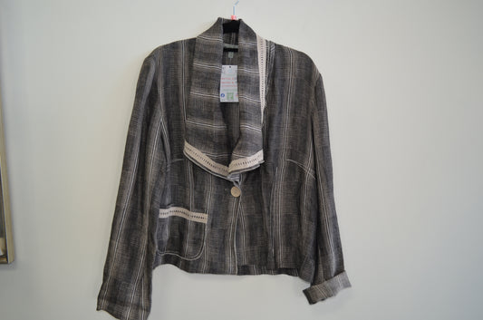 RRP$399 - OBI New Zealand Linen jacket size 10 - amazing top