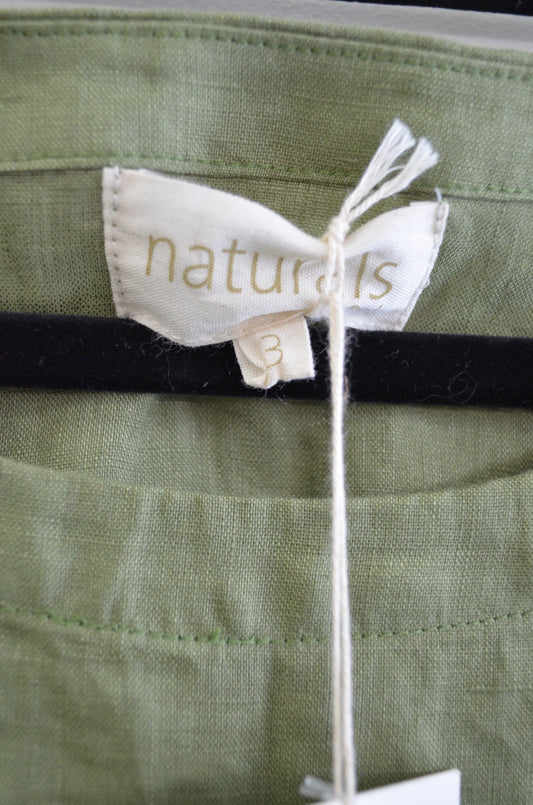 RRP$120 - Linen vest top - OJ Naturals - NEW with TAGS