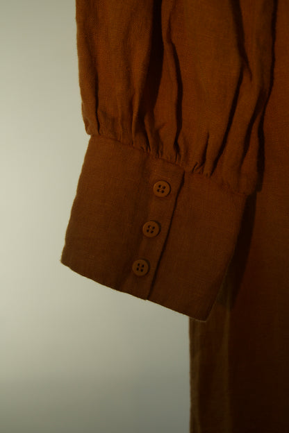 RRP $445 - Size 3 - Morrison Madison Linen Dress in RUST
