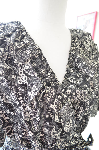 Black and white patterned fabric