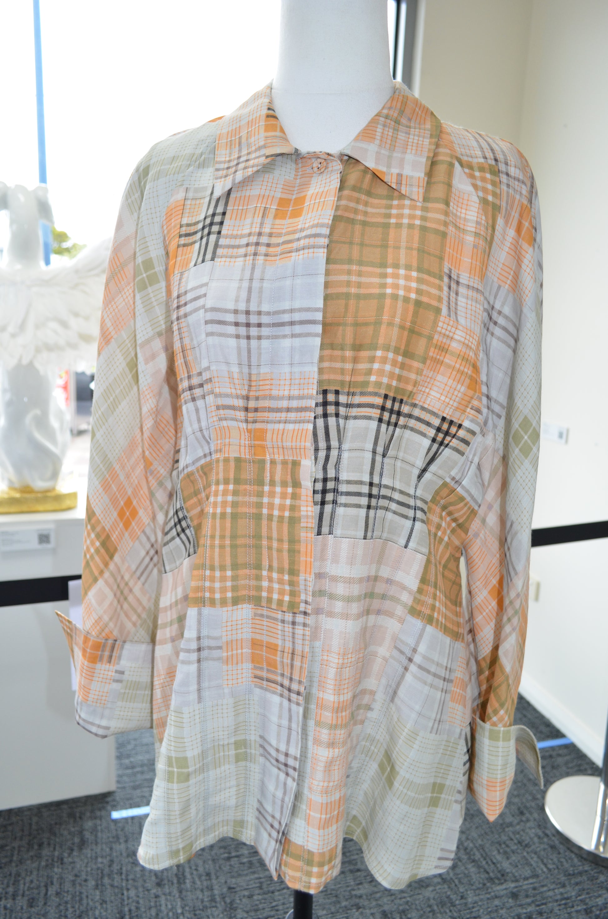 Plaid dress on a mannequin