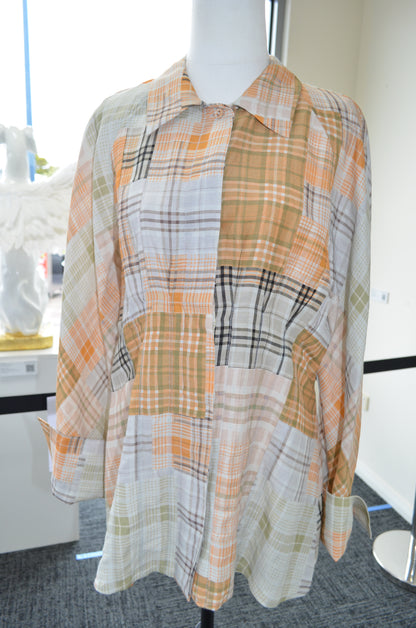 Plaid dress on a mannequin