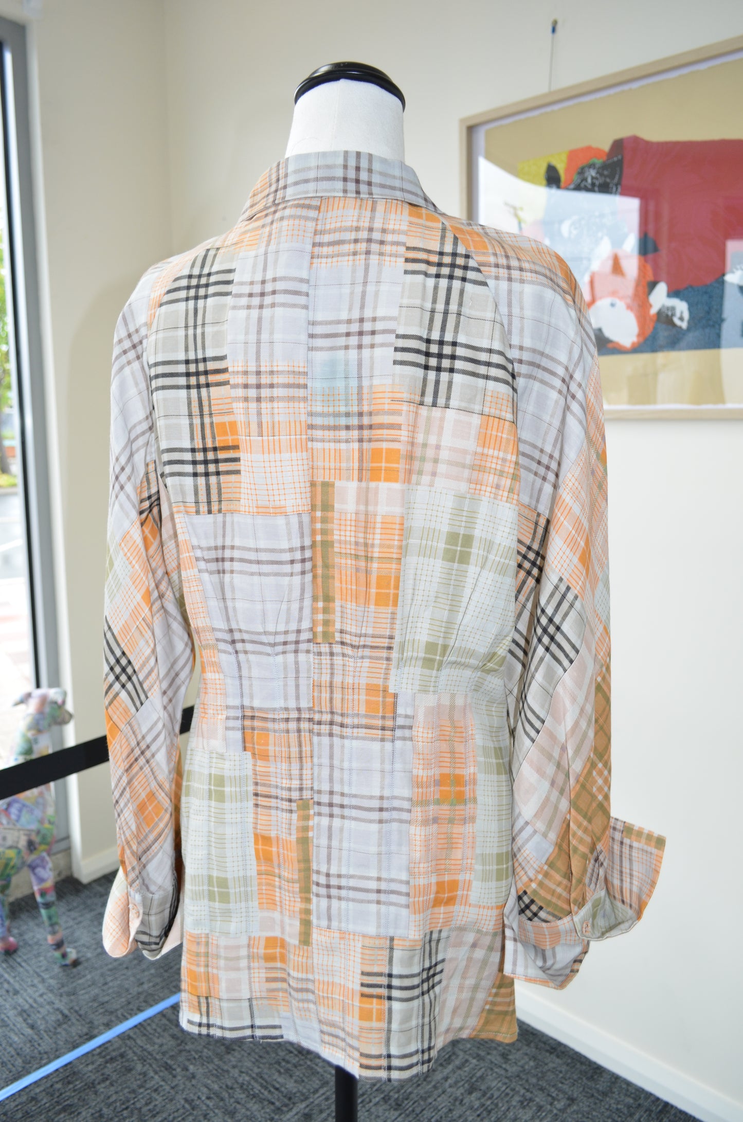 Plaid shirt on a mannequin