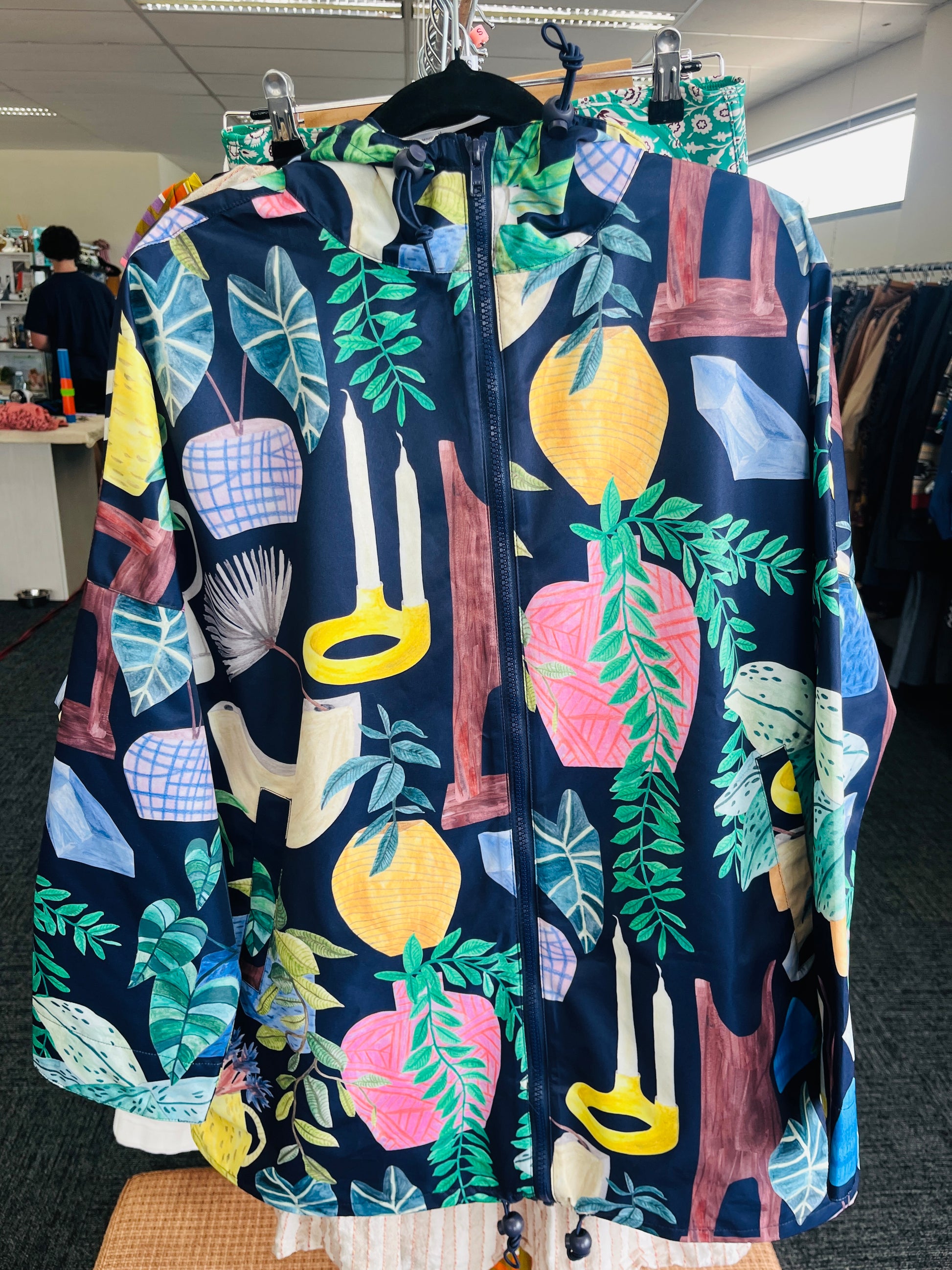 Colorful jacket with abstract design