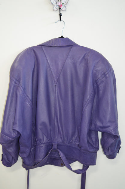 in 1975 cost $1000 VINTAGE Silver Fox Leather Suit - Size 10-12 - MAGIC!