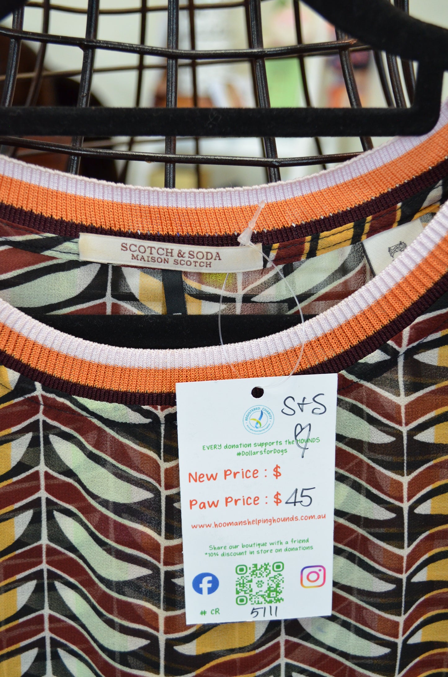 RRP $199 Scotch and Soda Blouse - quirky and stunning