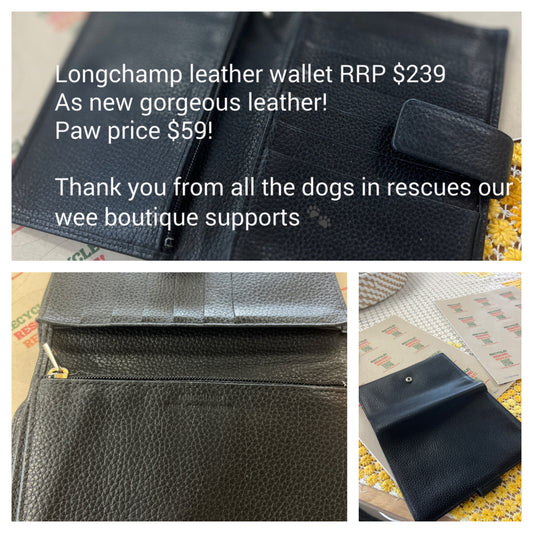 Black leather wallet
