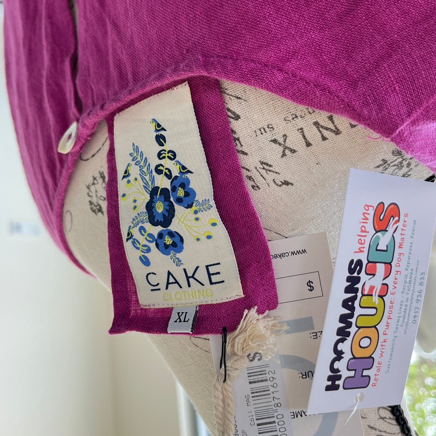 RRP $129 Cake Linen Shirt - Size XL