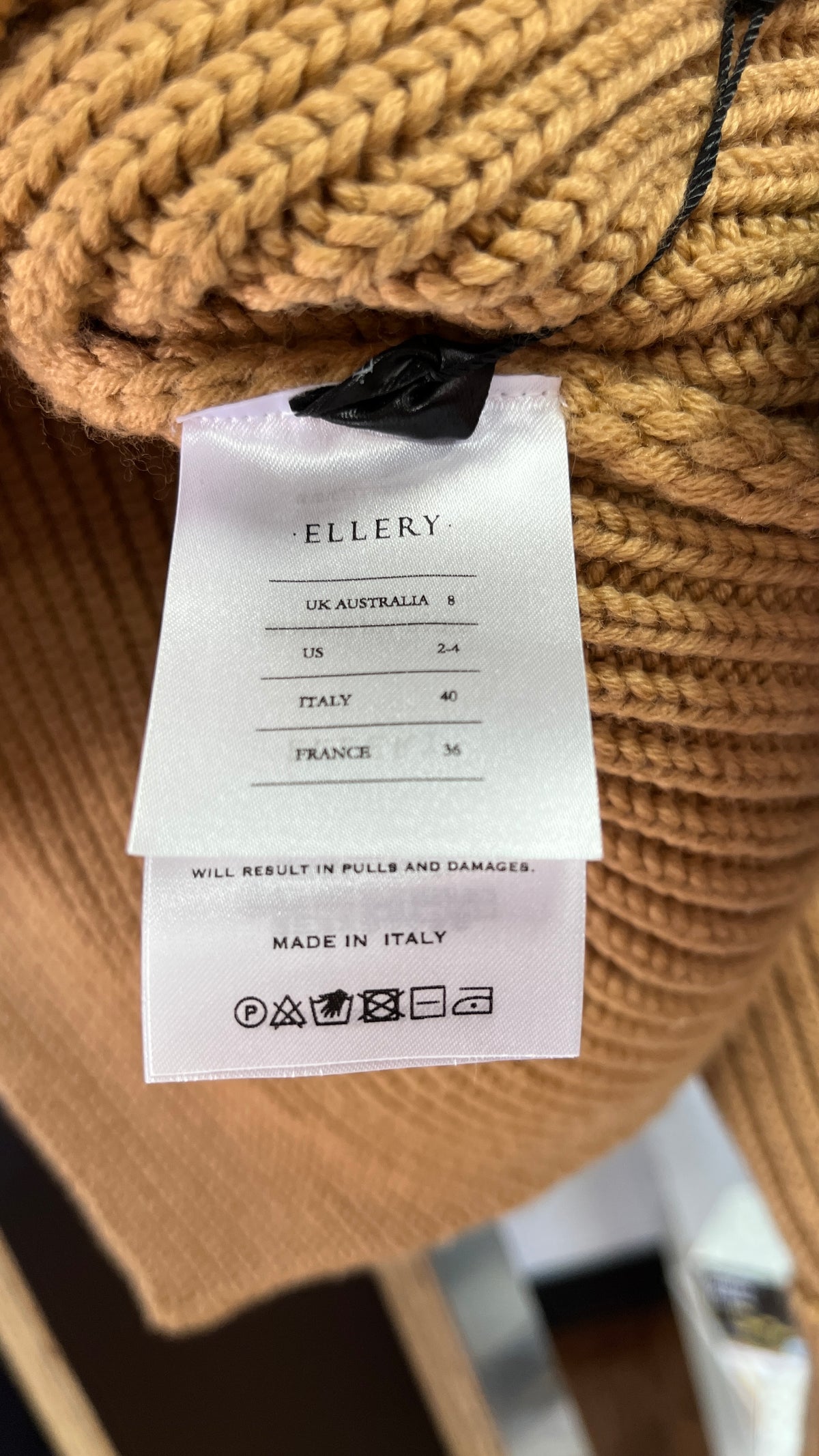 ELLERY: RRP $1425 MERINO WOOL MADE IN ITALY - High neck. NEW