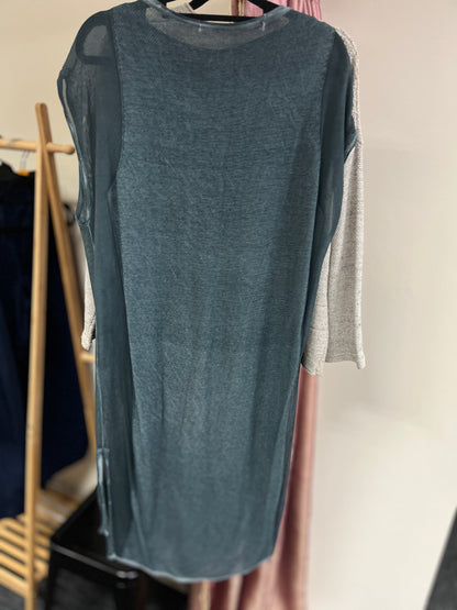 RRP $865 ITALIAN BRAND : TRANSIT PAR SUCH - GREEN DRESS WITH SLIP