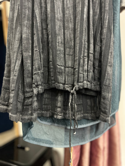 RRP $665 ITALIAN BRAND : TRANSIT PAR SUCH - CHOCOLATE GREY TUNIC / DRESS. WITH SLIP (Copy)