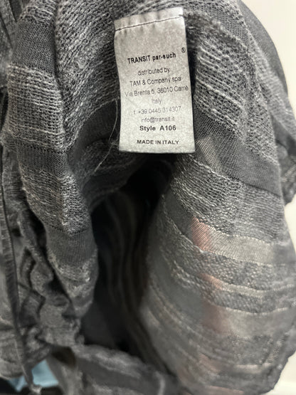 RRP $665 ITALIAN BRAND : TRANSIT PAR SUCH - CHOCOLATE GREY TUNIC / DRESS. WITH SLIP (Copy)