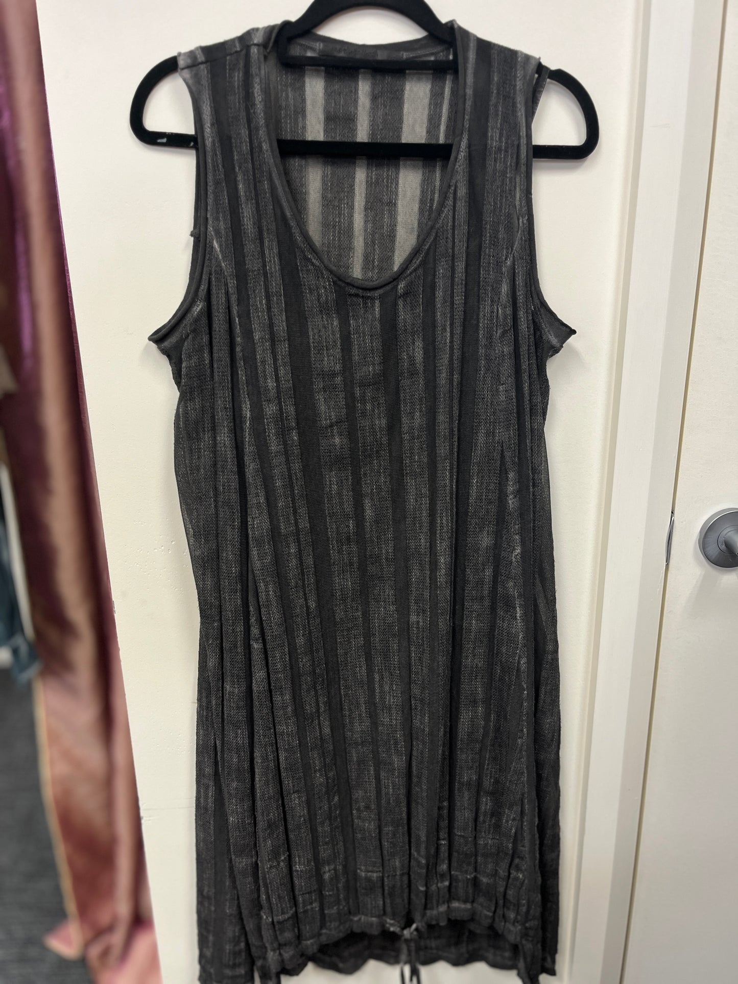 RRP $665 ITALIAN BRAND : TRANSIT PAR SUCH - CHOCOLATE GREY TUNIC / DRESS. WITH SLIP (Copy)