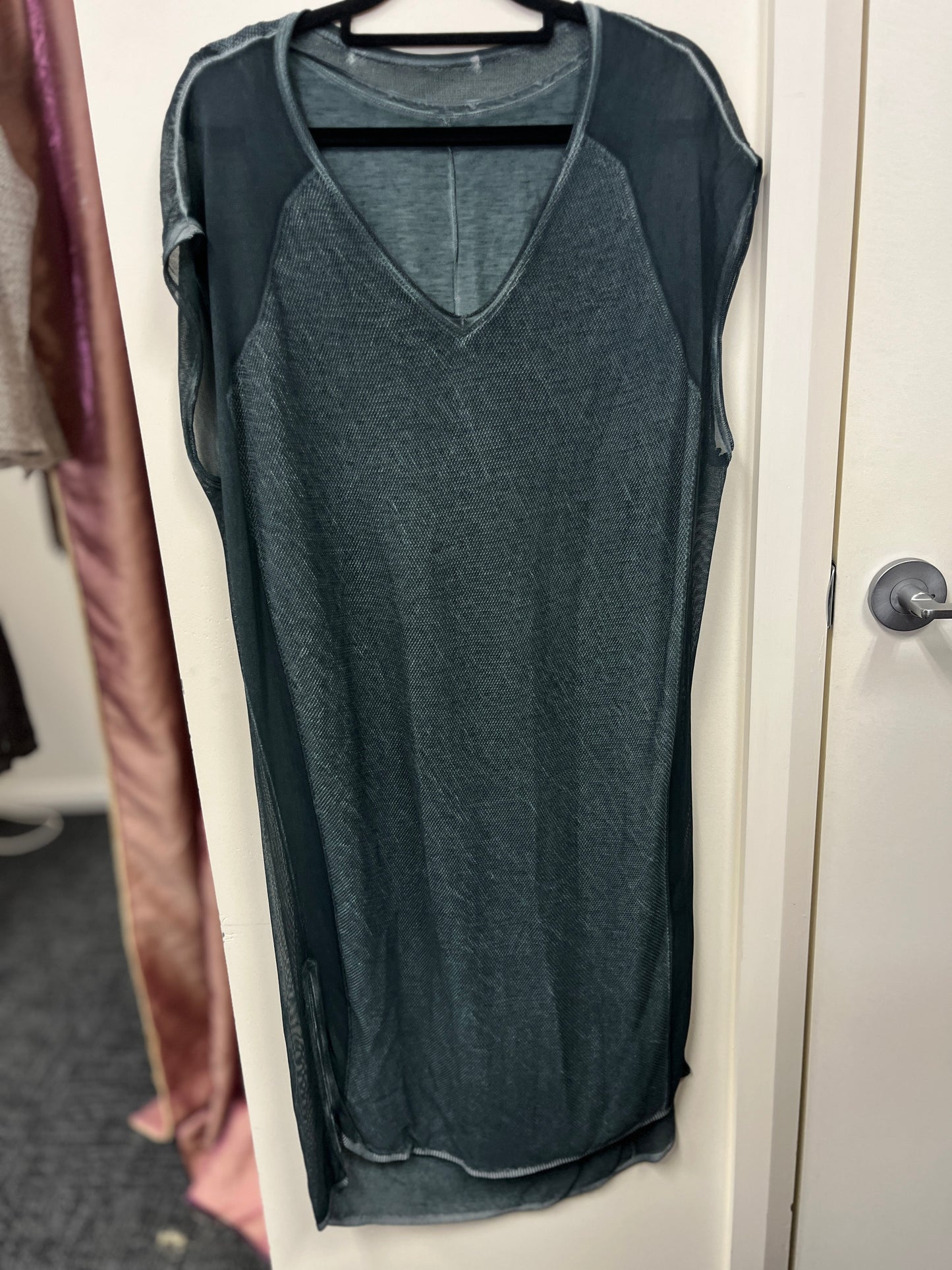 RRP $865 ITALIAN BRAND : TRANSIT PAR SUCH - GREEN DRESS WITH SLIP