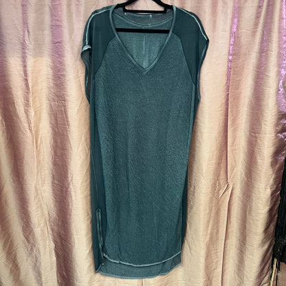 RRP $865 ITALIAN BRAND : TRANSIT PAR SUCH - GREEN DRESS WITH SLIP