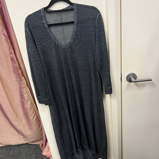 RRP $595 ITALIAN BRAND : TRANSIT PAR SUCH - GREEN / GREY STRIPE DRESS