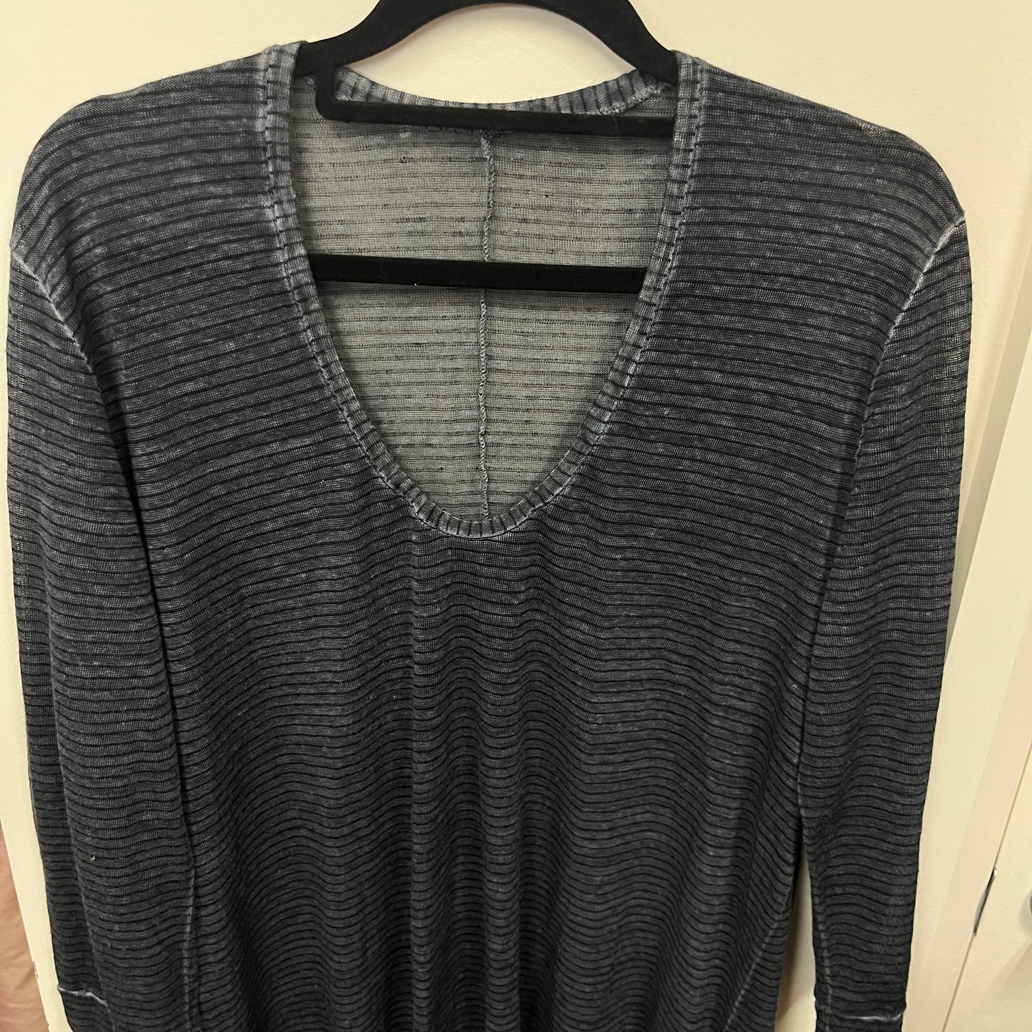 RRP $595 ITALIAN BRAND : TRANSIT PAR SUCH - GREEN / GREY STRIPE DRESS