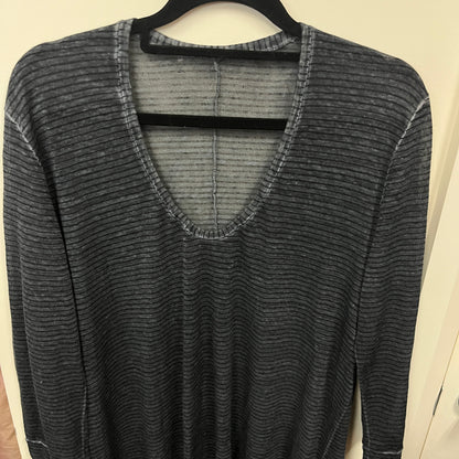 RRP $595 ITALIAN BRAND : TRANSIT PAR SUCH - GREEN / GREY STRIPE DRESS