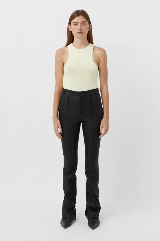RRP $1499 Camilla and Marc Slate Leather Pants - NEW with tags